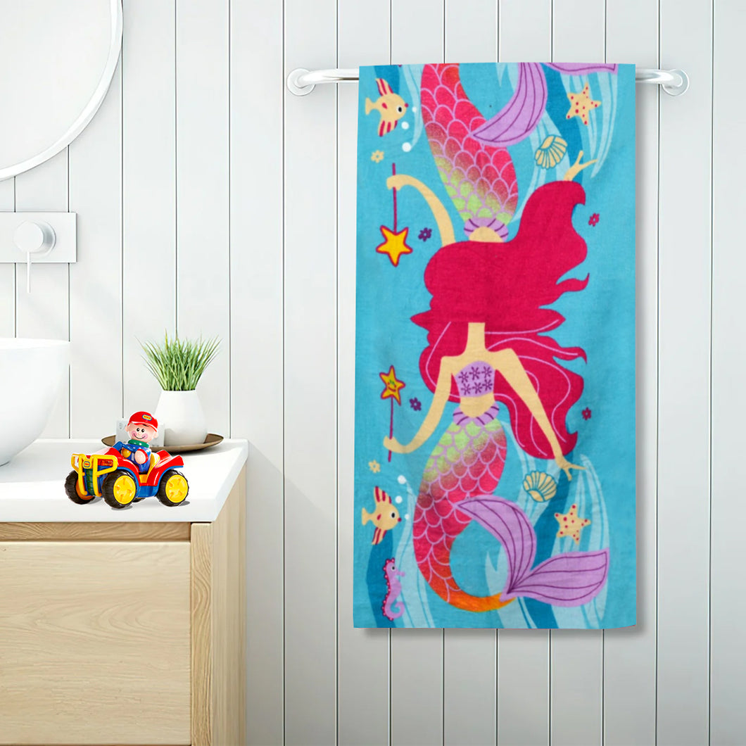 KT-74 Kids Mermaid Character Kids Towels