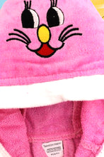 Load image into Gallery viewer, BR-22 Happy Cat  Hooded Bathrobe ( Pink)
