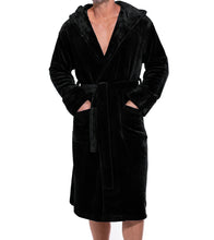 Load image into Gallery viewer, ABR-02 Black Fleece Robe
