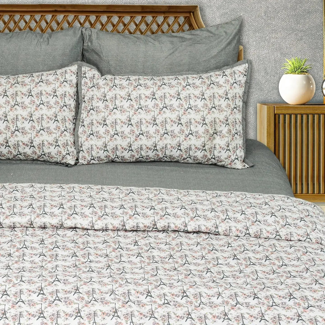 CS-08 6Pc Bedsheet-Comforter Set