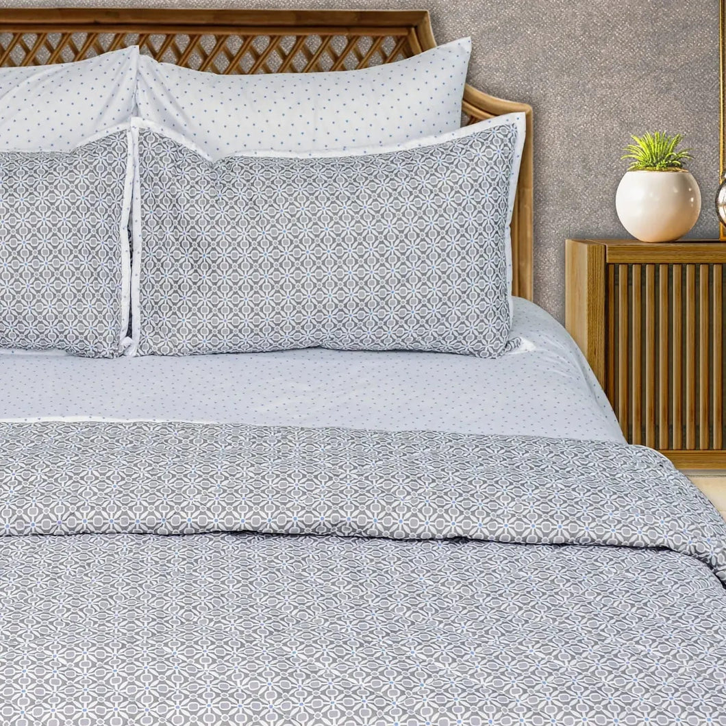 CS-09 6Pc Bedsheet-Comforter Set