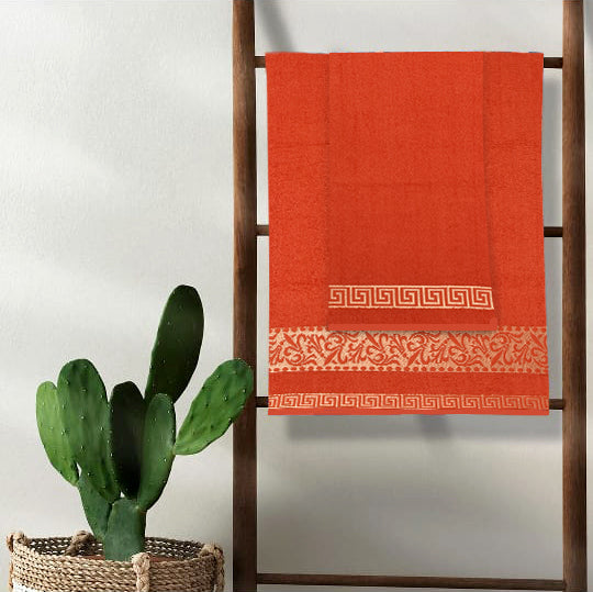 AT-12 Antique Design Orange Towel