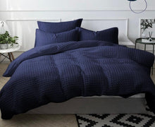 Load image into Gallery viewer, WBL-02  Blue Cotton Weave Throw
